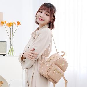 B.S.D.S冰山袋鼠 - 布朗小姐 - 甜美實搭迷你後背包 - 粉杏色【9083-C】