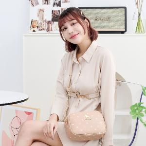 B.S.D.S冰山袋鼠 - 布朗小姐 - 甜美金鍊多層斜背包 - 粉杏色【9090-C】
