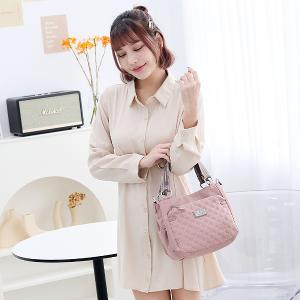 B.S.D.S冰山袋鼠 - 漫遊城市 - 小菱格手提兩用包 - 優雅紫【Z8012-AU】