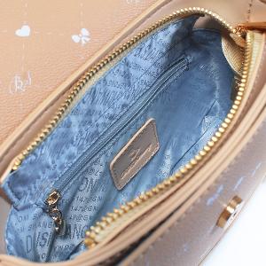 B.S.D.S冰山袋鼠 - 布朗小姐 - 甜美金鍊斜背馬鞍包 - 粉杏色【6155-C】