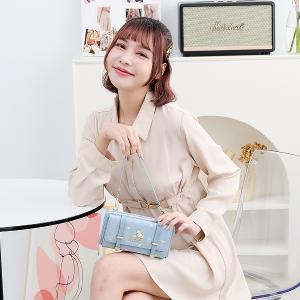 B.S.D.S冰山袋鼠 - 布朗小姐 - 甜美實搭萬用隨身包 - 霧藍色【995-LB】