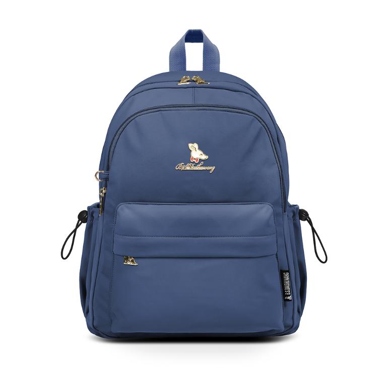 B.S.D.S冰山袋鼠 - 濃情札記 - 經典造型附插袋後背包 - 寶藍色【V1212B】