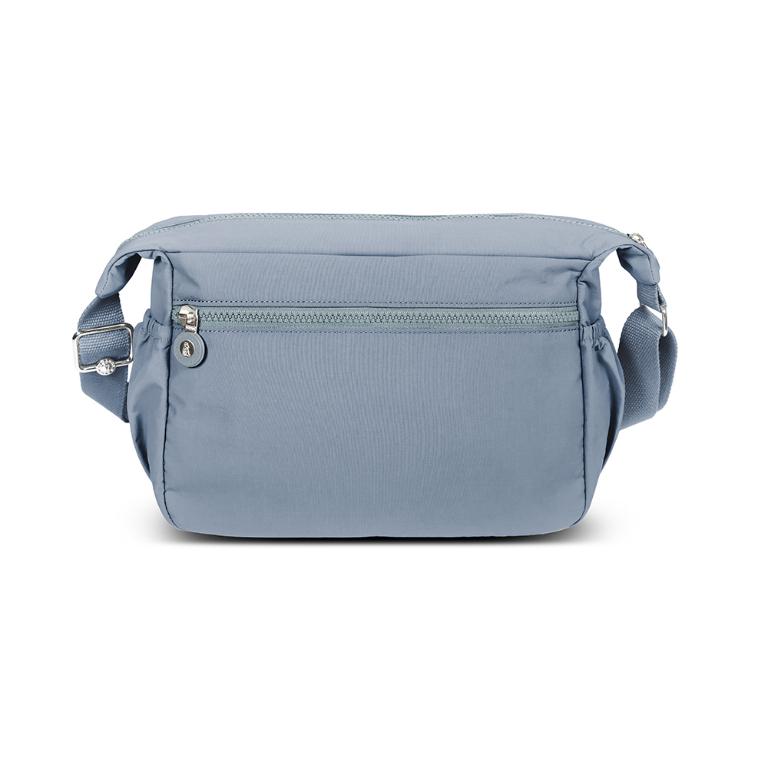 B.S.D.S冰山袋鼠 - 樂活遊記 - 格紋造型收納斜背包 - 藍色【X1218B】