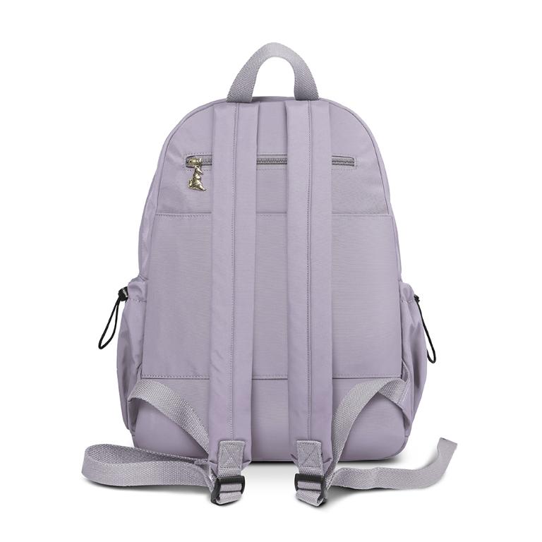 B.S.D.S冰山袋鼠 - 濃情札記 - 伸縮造型附插袋後背包 - 灰色【V1224GR】