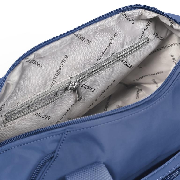 B.S.D.S冰山袋鼠 - 濃情札記 - 多口袋兩用手提包 - 黑色【V1238K】