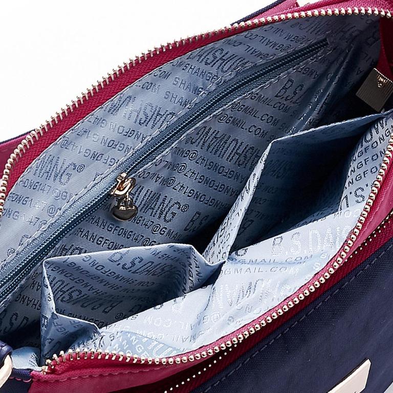 B.S.D.S冰山袋鼠 - 雙色聖代 - 玩色實搭輕量斜肩包 - 藏青莓【F2502-BP】