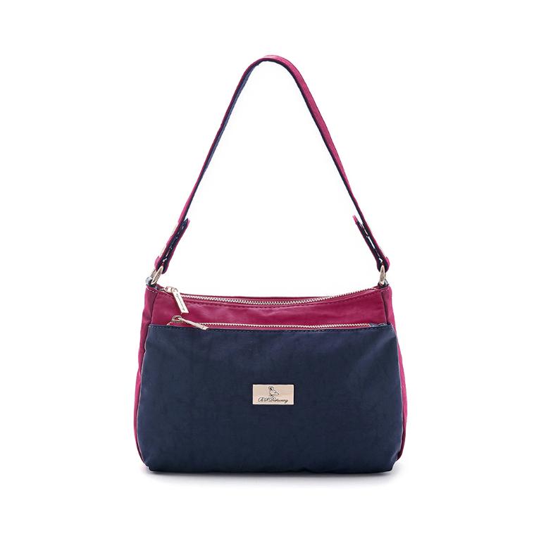 B.S.D.S冰山袋鼠 - 雙色聖代 - 玩色實搭輕量斜肩包 - 藏青莓【F2502-BP】