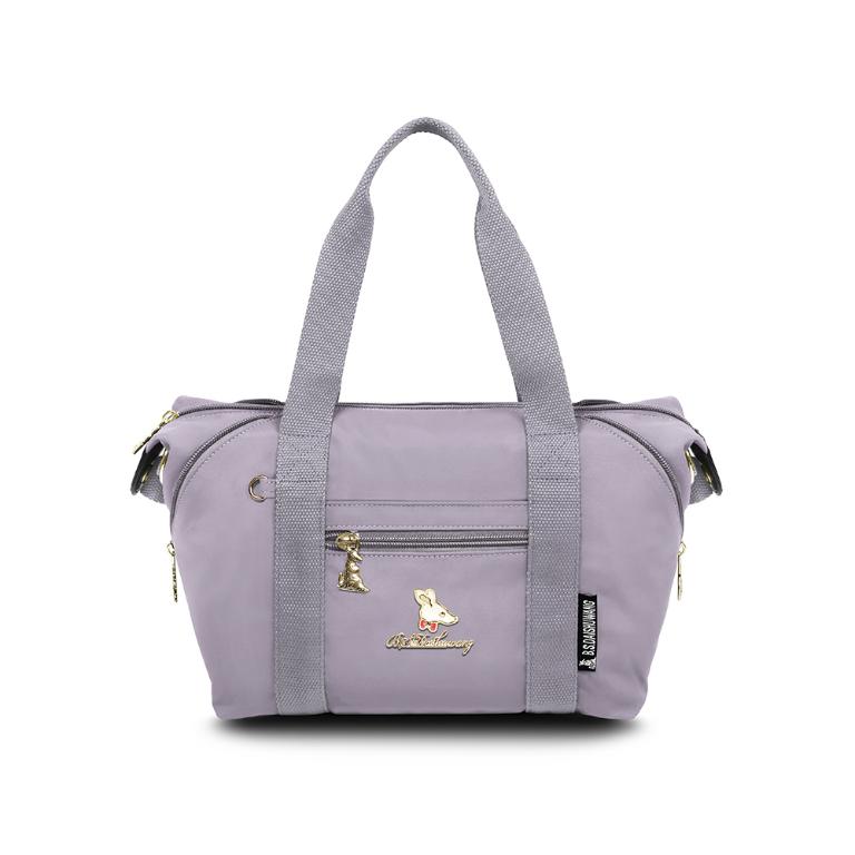 B.S.D.S冰山袋鼠 - 濃情札記 - 多口袋兩用手提包 - 灰色【V1238GR】