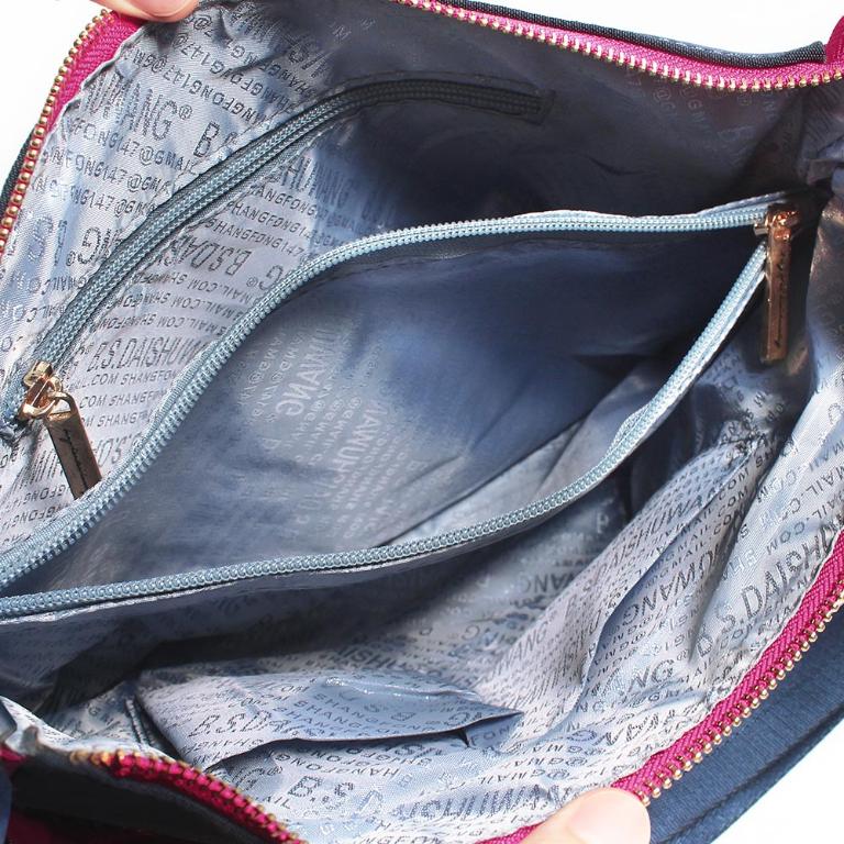 B.S.D.S冰山袋鼠 - 雙色聖代 - 玩色實搭休閒輕量斜背包 - 藏青莓【F2504-BP】