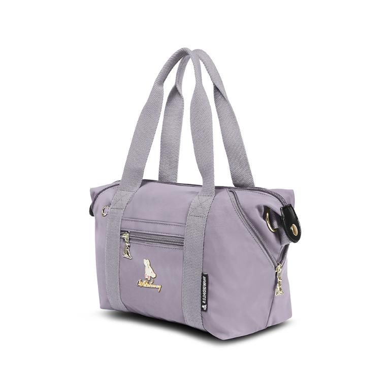 B.S.D.S冰山袋鼠 - 濃情札記 - 多口袋兩用手提包 - 灰色【V1238GR】