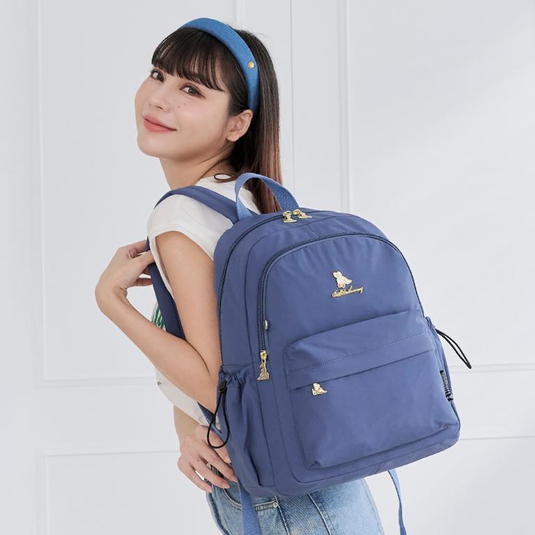 B.S.D.S冰山袋鼠 - 濃情札記 - 經典造型附插袋後背包 - 寶藍色【V1212B】
