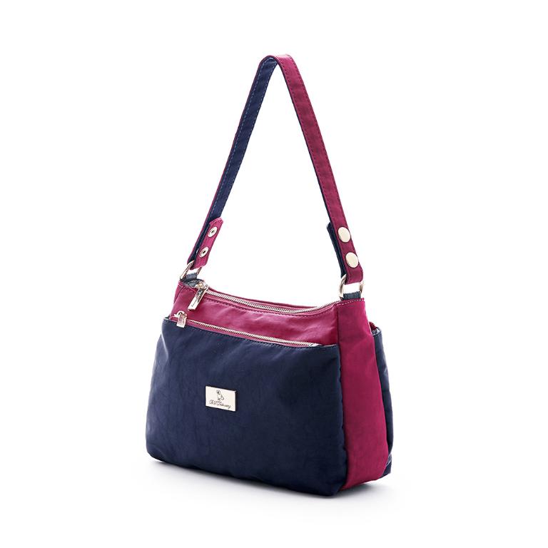 B.S.D.S冰山袋鼠 - 雙色聖代 - 玩色實搭輕量斜肩包 - 藏青莓【F2502-BP】