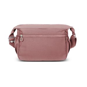 B.S.D.S冰山袋鼠 - 樂活遊記 - 格紋造型收納斜背包 - 香檳粉【X1218CP】