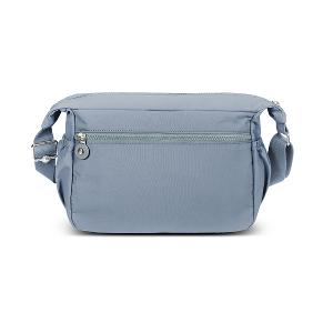 B.S.D.S冰山袋鼠 - 樂活遊記 - 格紋造型收納斜背包 - 藍色【X1218B】