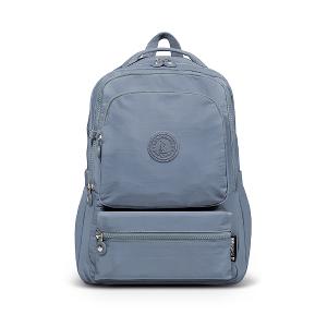 B.S.D.S冰山袋鼠 - 樂活遊記 - 格紋多夾層附插袋胸扣後背包 - 藍色【X1251B】