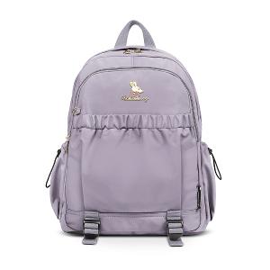 B.S.D.S冰山袋鼠 - 濃情札記 - 伸縮造型附插袋後背包 - 灰色【V1224GR】