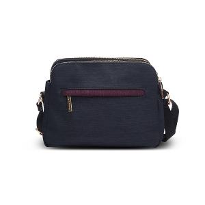 B.S.D.S冰山袋鼠 - 玩色主義 - 雙色多層收納貝殼包 - 野莓黑【9004-KU】