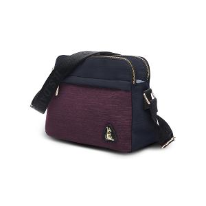 B.S.D.S冰山袋鼠 - 玩色主義 - 雙色多層收納貝殼包 - 野莓黑【9004-KU】