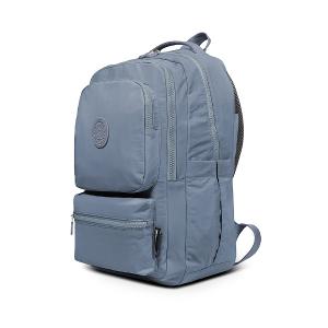 B.S.D.S冰山袋鼠 - 樂活遊記 - 格紋多夾層附插袋胸扣後背包 - 藍色【X1251B】