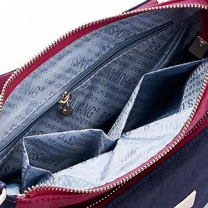 B.S.D.S冰山袋鼠 - 雙色聖代 - 玩色實搭輕量斜肩包 - 藏青莓【F2502-BP】