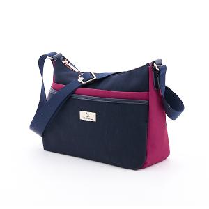 B.S.D.S冰山袋鼠 - 雙色聖代 - 玩色實搭休閒輕量斜背包 - 藏青莓【F2504-BP】