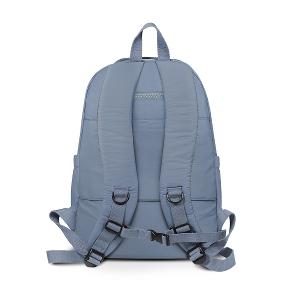 B.S.D.S冰山袋鼠 - 樂活遊記 - 格紋多夾層附插袋胸扣後背包 - 藍色【X1251B】