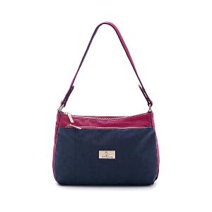 B.S.D.S冰山袋鼠 - 雙色聖代 - 玩色實搭輕量斜肩包 - 藏青莓【F2502-BP】