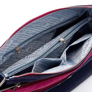 B.S.D.S冰山袋鼠 - 雙色聖代 - 玩色實搭多層百搭斜背包 - 藏青莓【F2503-BP】