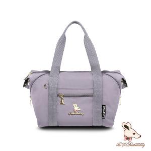 B.S.D.S冰山袋鼠 - 濃情札記 - 多口袋兩用手提包 - 灰色【V1238GR】