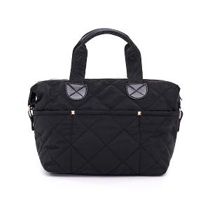 B.S.D.S冰山袋鼠 - 霓虹甜心 - 菱格多口袋兩用手提包 - 黑加侖【Z106-AK】