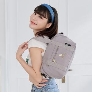 B.S.D.S冰山袋鼠 - 濃情札記 - 多口袋兩用手提包 - 灰色【V1238GR】