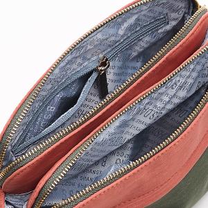 B.S.D.S冰山袋鼠 - 玩色主義 - 雙色多層收納貝殼包 - 野莓黑【9004-KU】