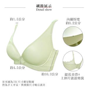 【思薇爾】Love myself系列B-E罩無鋼圈模杯蕾絲舒適包覆無痕女內衣(黑色)