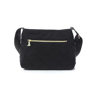 B.S.D.S冰山袋鼠 - 霓虹甜心 - 菱格多層收納斜背包 - 黑加侖【Z20061-AK】