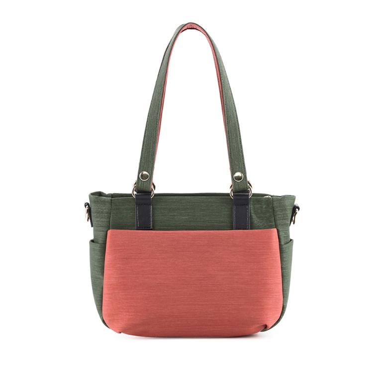 B.S.D.S冰山袋鼠 - 玩色主義 - 雙色輕量多層托特包 - 甜柚綠【9010-OG】