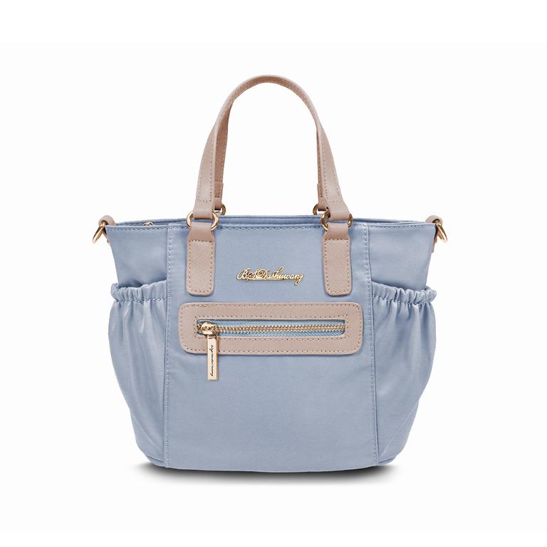 B.S.D.S冰山袋鼠 - 知性巴黎 - 優雅美學手提兩用微笑包 - 天空藍【J2028-B】