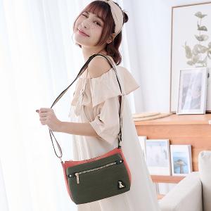 B.S.D.S冰山袋鼠 - 玩色主義 - 雙色輕量多層斜背包 - 甜柚綠【9001-OG】