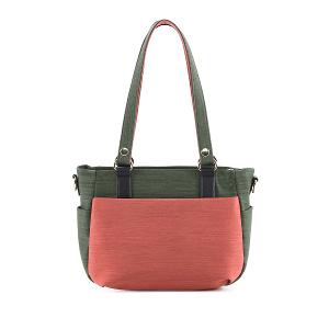 B.S.D.S冰山袋鼠 - 玩色主義 - 雙色輕量多層托特包 - 甜柚綠【9010-OG】