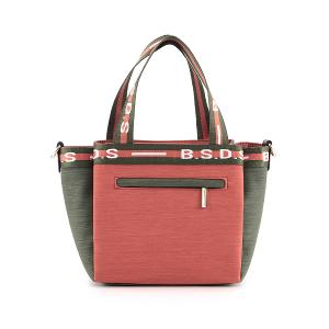 B.S.D.S冰山袋鼠 - 玩色主義 - 雙色輕量多層購物包 - 甜柚綠【9012-OG】