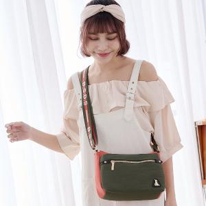 B.S.D.S冰山袋鼠 - 玩色主義 - 雙色輕量多層斜背包 - 甜柚綠【9001-OG】
