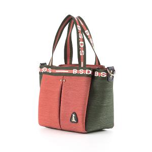 B.S.D.S冰山袋鼠 - 玩色主義 - 雙色輕量多層購物包 - 甜柚綠【9012-OG】