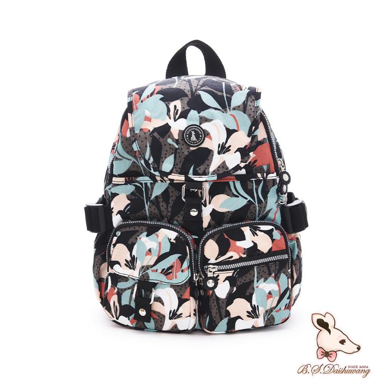 B.S.D.S冰山袋鼠 - 楓糖瑪芝 - 加大款附插袋後背包 - 熱帶雨林【0015RF】