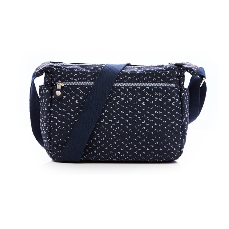 B.S.D.S冰山袋鼠 - 楓糖瑪芝 - 造型多層斜背包 - 幾何藍【5035-1BB】