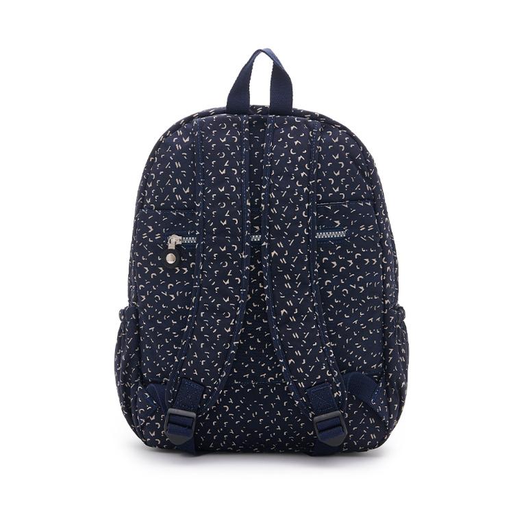 B.S.D.S冰山袋鼠 - 楓糖瑪芝 - 大容量附插袋後背包 - 幾何藍【Z060BB】