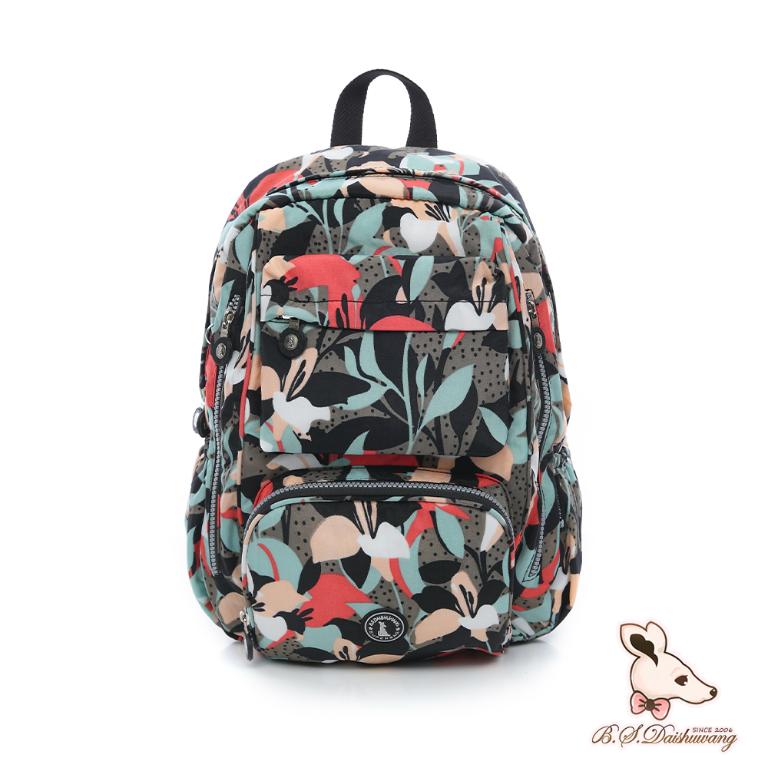 B.S.D.S冰山袋鼠 - 楓糖瑪芝 - 大容量附插袋後背包 - 熱帶雨林【Z060RF】