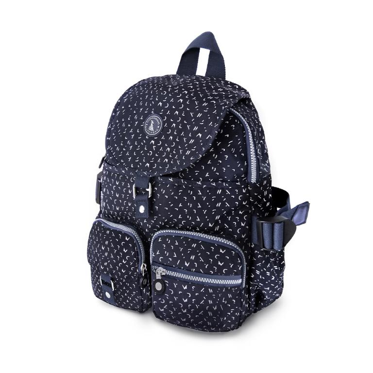 B.S.D.S冰山袋鼠 - 楓糖瑪芝 - 加大款附插袋後背包 - 幾何藍【0015BB】