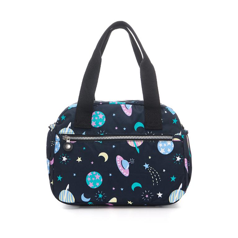 B.S.D.S冰山袋鼠 - 楓糖瑪芝 - 多夾層兩用手提包 - 星球黑【518KK】