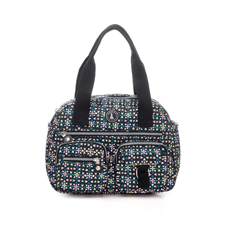 B.S.D.S冰山袋鼠 - 楓糖瑪芝 - 多夾層兩用手提包 - 萬花筒【518XF】