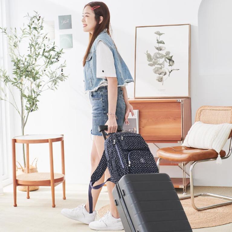 B.S.D.S冰山袋鼠 - 楓糖瑪芝 - 大容量附插袋後背包 - 幾何藍【Z060BB】