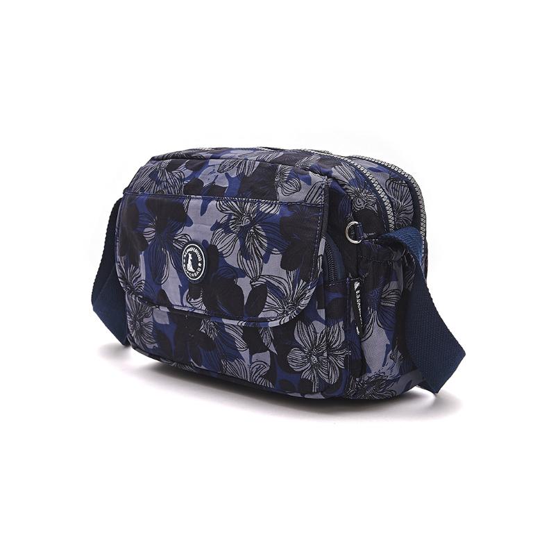 B.S.D.S冰山袋鼠 - 楓糖瑪芝 - 休閒多隔層斜背包 - 花繪風【0025BF】